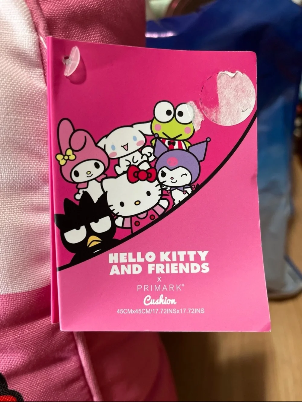 Sanrio Hello Kitty and Friends 17.72” x 17.72” Pillow Cushion Primark Exclusive